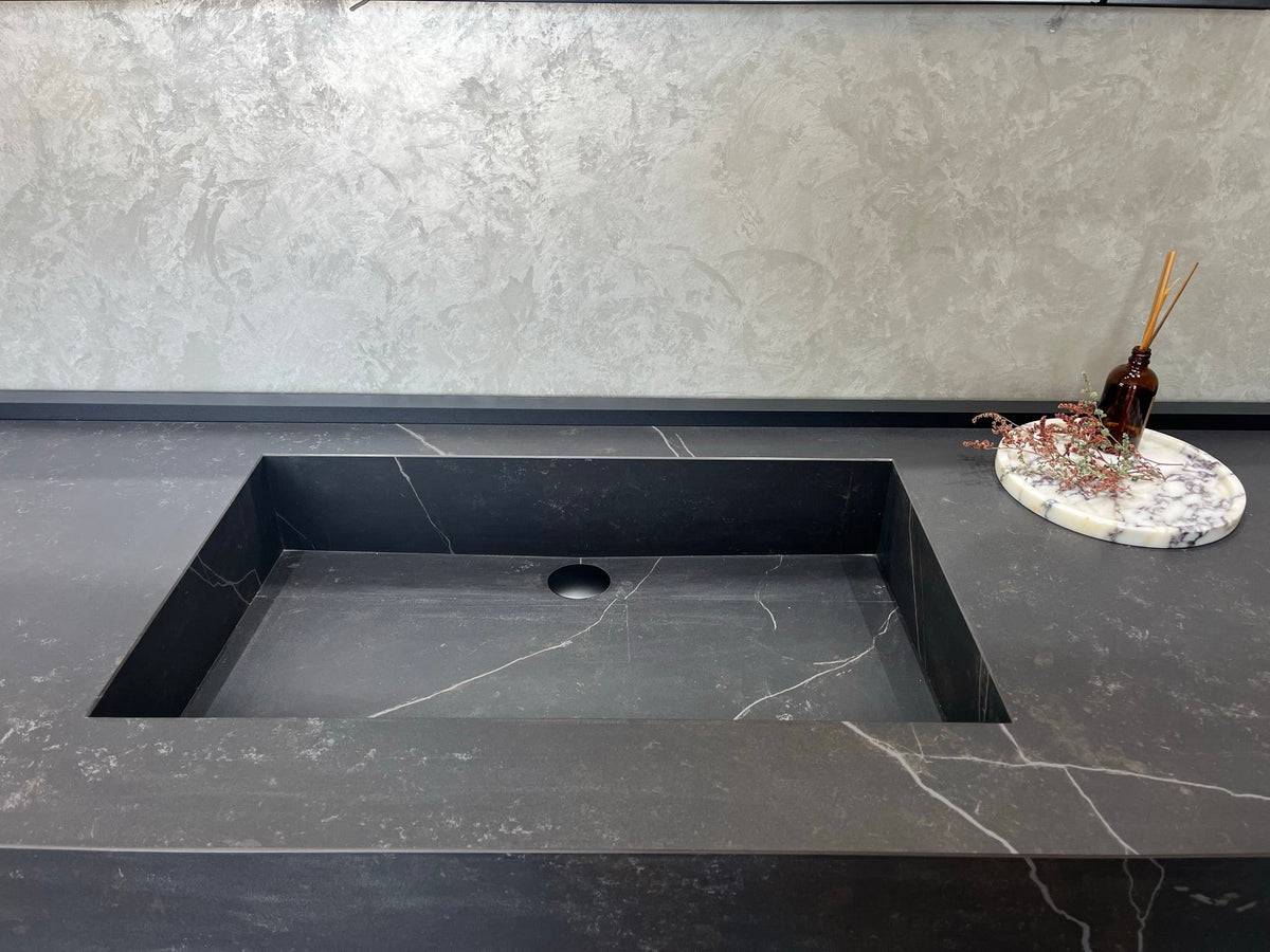 Engineered Porcelain Sink Dekton Kelya Handcrafted Modern Kitchen and Bath Design, photo 11 of 17