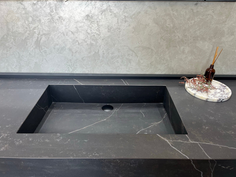 Engineered Porcelain Sink Dekton Kelya Handcrafted Modern Kitchen and Bath Design, photo 11 of 17