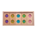 Pastel & Rainbow Gem Block Collection – 3 Styles with Wooden Storage Trays