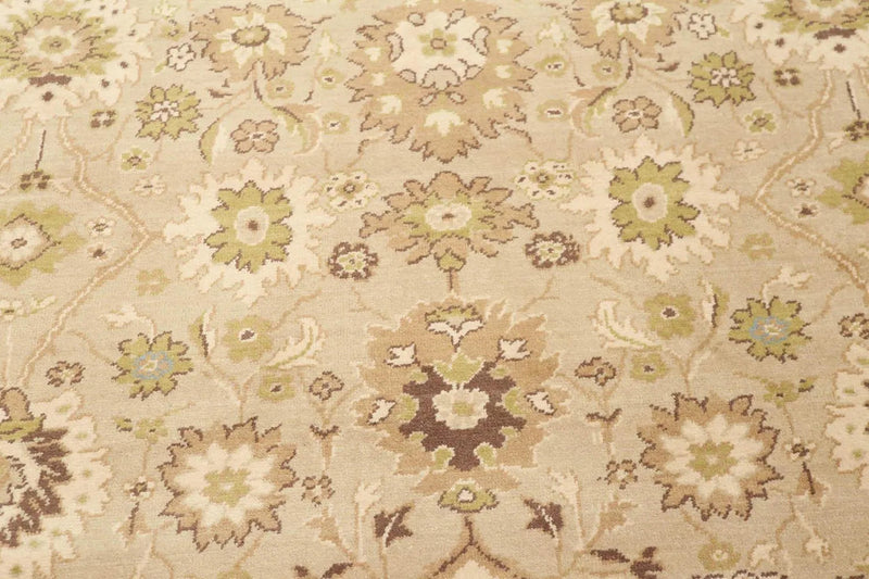 9' x 12' Traditional Oushak Hand Knotted Area Rug Carpet 100% wool Beige