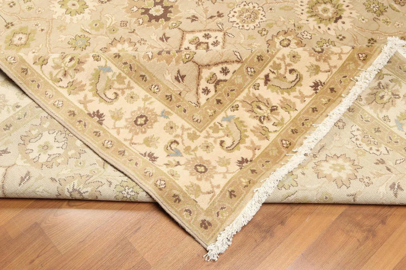 9' x 12' Traditional Oushak Hand Knotted Area Rug Carpet 100% wool Beige