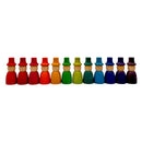 Rainbow & Pastel Wooden Peg Dolls Collection – 5 Styles