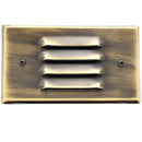 STBP05 Tulay Outdoor Step Light Solid Brass Louvered Small Low Voltage Landscape Lighting