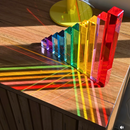 10-Piece Crystal Clear Pyramid Lucite Blocks – High Transparency Acrylic Stair Blocks