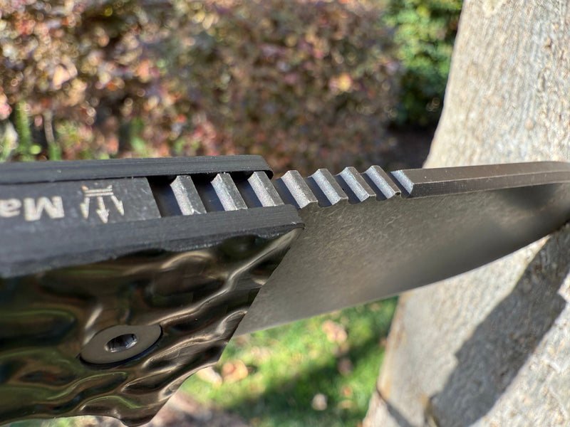 R4A - Ready 4 Action Knife / D2 Fixed Blade ( Contour-Tex Carbon Fiber Scales )