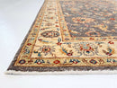 Chobi Farahan (4'00"x5'06") lavendar-gray/ivory