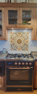Saniya's Vine and Flower Mosaic Art | Luxury Handcrafted Natural Stone