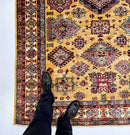 Super Kazak (5'08"x7'11") gold/ivory