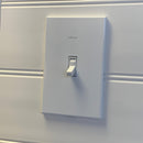 CleanPlate Classic Wall Plate in Contemporary White for Toggle Switches