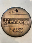 Custom Commemorative Photo Engraved Whiskey Barrel Head