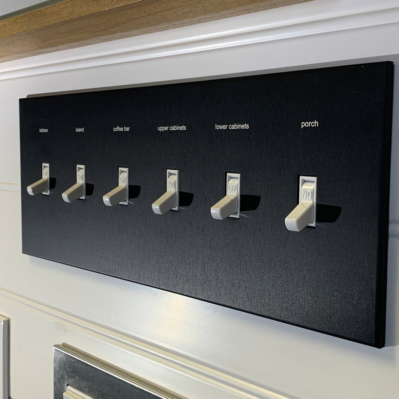 CleanPlate Classic Wall Plate in Jet Black for Toggle Switches