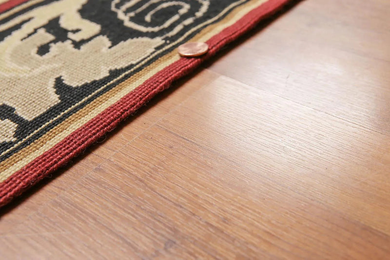 8' x 10' Hand woven Wool French Needlepoint Oriental Area rug