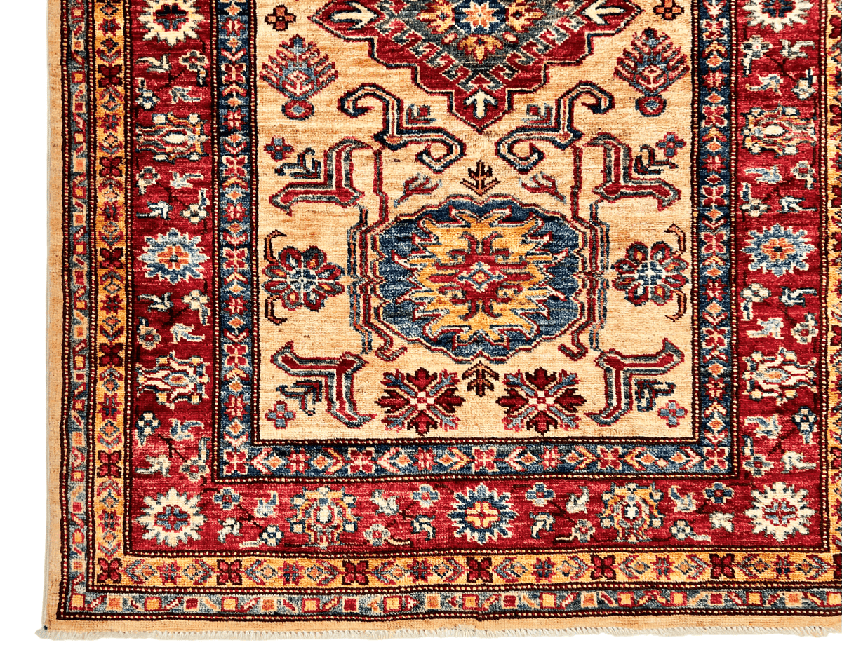 Super Kazak red/ivory 3'04"x4'08", photo 2 of 7