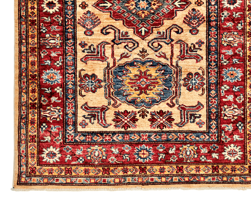 Super Kazak red/ivory 3'04"x4'08", photo 2 of 7
