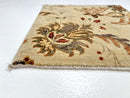 Vegetable-Dye with Silk Accents (18" square) ivory