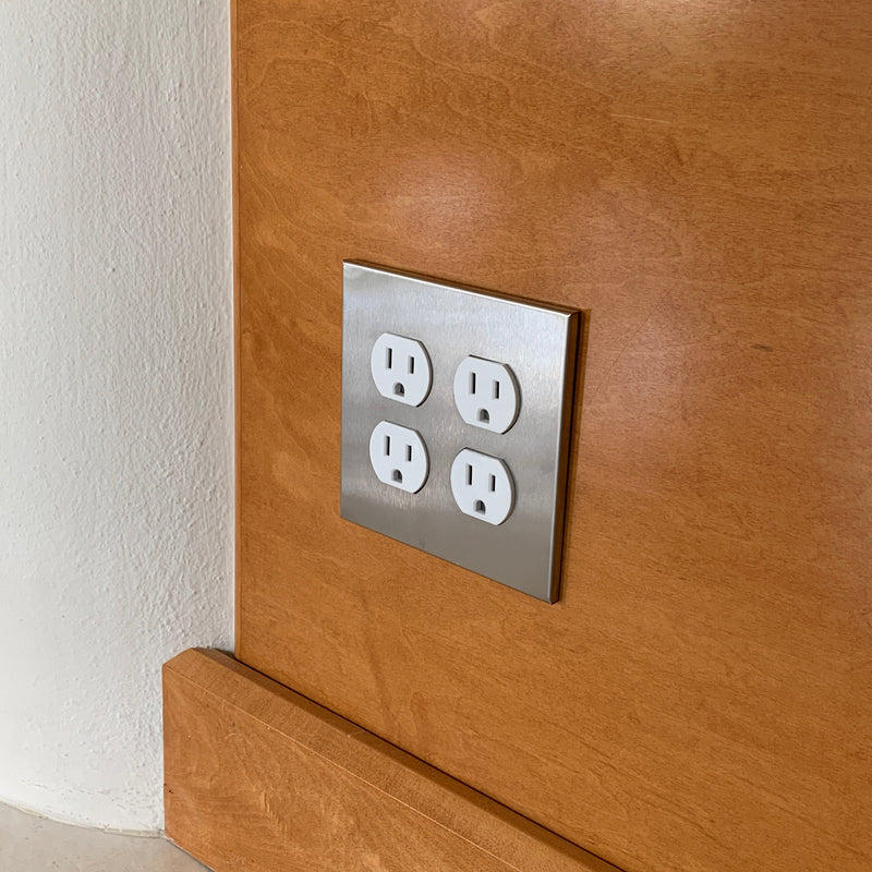 CleanPlate Classic Wall Plate in Stainless Steel for Toggle Switches