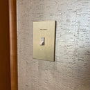 CleanPlate Classic Wall Plate in Midcentury Gold for Toggle Switches
