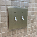 CleanPlate Classic Wall Plate in Midcentury Gold for Toggle Switches