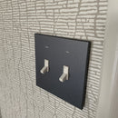 CleanPlate Classic Wall Plate in Jet Black for Toggle Switches
