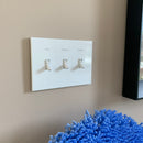 CleanPlate Classic Wall Plate in Contemporary White for Toggle Switches