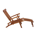 Telluride Teak Outdoor Sun Lounger Steamer by NORDICTEAK.COM