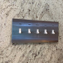 CleanPlate Classic Wall Plate in Stainless Steel for Toggle Switches