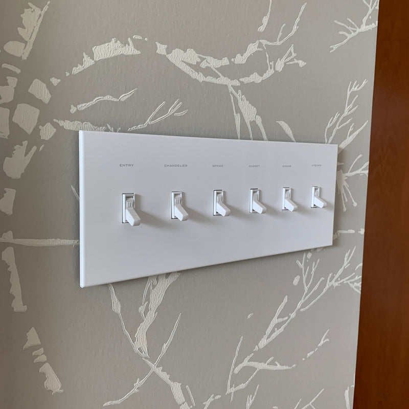 CleanPlate Classic Wall Plate in Contemporary White for Toggle Switches