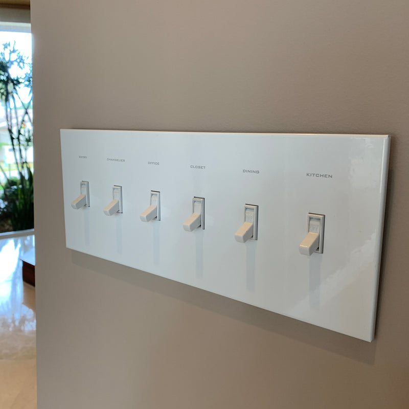 CleanPlate Classic Wall Plate in Contemporary White for Toggle Switches