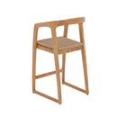 Ubud Natural Teak Indoor/Outdoor Bar Stool - 30"