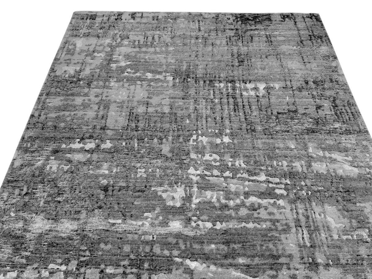 Contemporary textured dark gray 10x14, photo 2 of 7