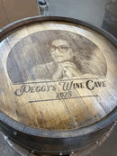 Custom Commemorative Photo Engraved Whiskey Barrel Head