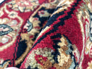 Indo-Tabriz blk/dkred 3' Round