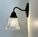 Heavy Vintage Clear Holophane Glass