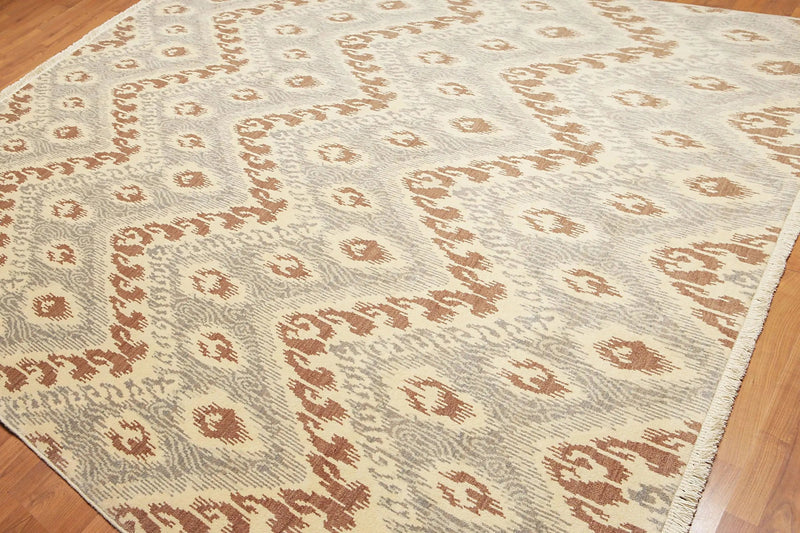 8' x 10' Hand Knotted 100% Wool Turkish Weave Oriental Area rug 8x10 ft Beige