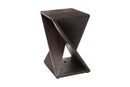 Remington Dark Teak Shower and Bath Twisted Stool