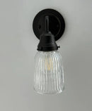 Minimalist Antique Glass Light Pendant or Sconce by The Lamp Goods