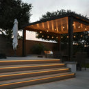 SLD08 Dotless COB Linear LED Strip Light 12V/24V AC 0.75W/ft IP67 10mm Outdoor Rated Dimmable Low Voltage Tape Light