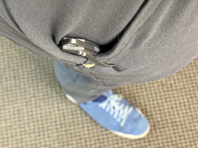 Oversized - Folding Titanium Craft Scalpel Knife + Case + Spare Blades!