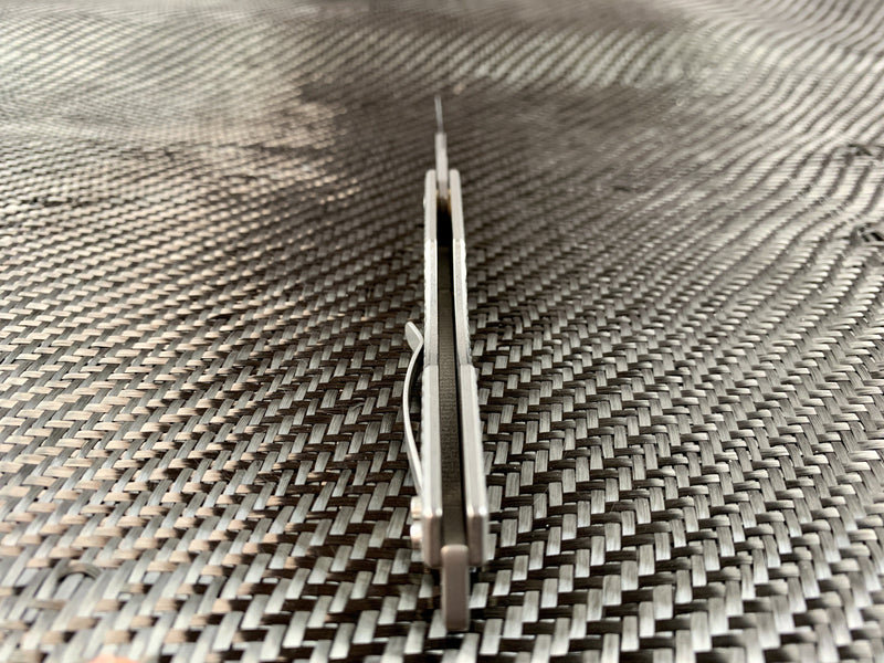 Oversized - Folding Titanium Craft Scalpel Knife + Case + Spare Blades!