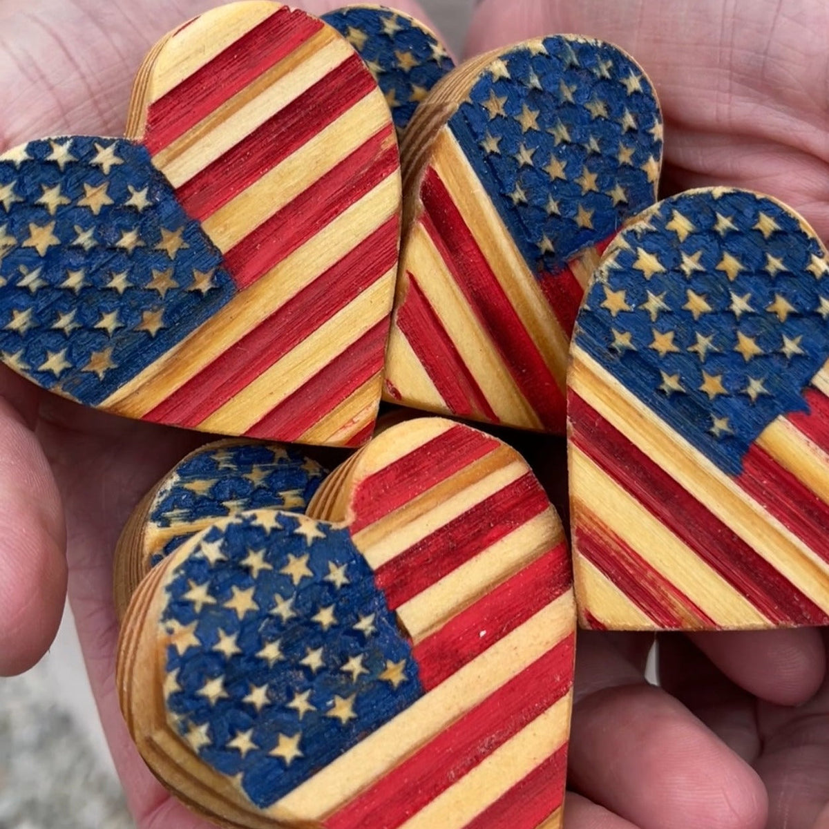 USA Wooden Hearts, photo 2 of 2