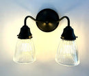 Minimalist Antique Glass Light Pendant or Sconce by The Lamp Goods