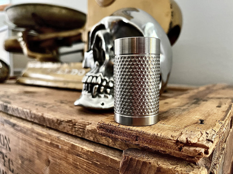 Big Shot - Machined Titanium 2 Oz Glass