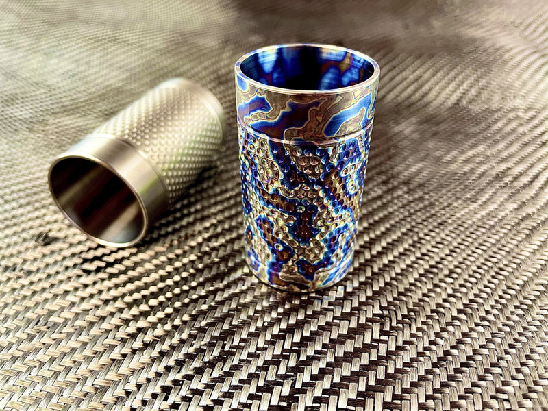 Big Shot - Machined Titanium 2 Oz Glass