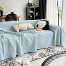 Cooling Textured Sofa Cover Washable Soft Couch Throw Blanket for Summer & Pets