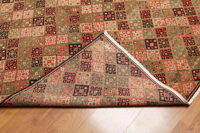 8x10 Olive Brown Hand knotted 100% Wool Modern & Contemporary Oriental Area Rug