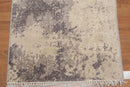 2'4" x 8' Hand Knotted Abstract Modern Wool Runner Area rug Ivory