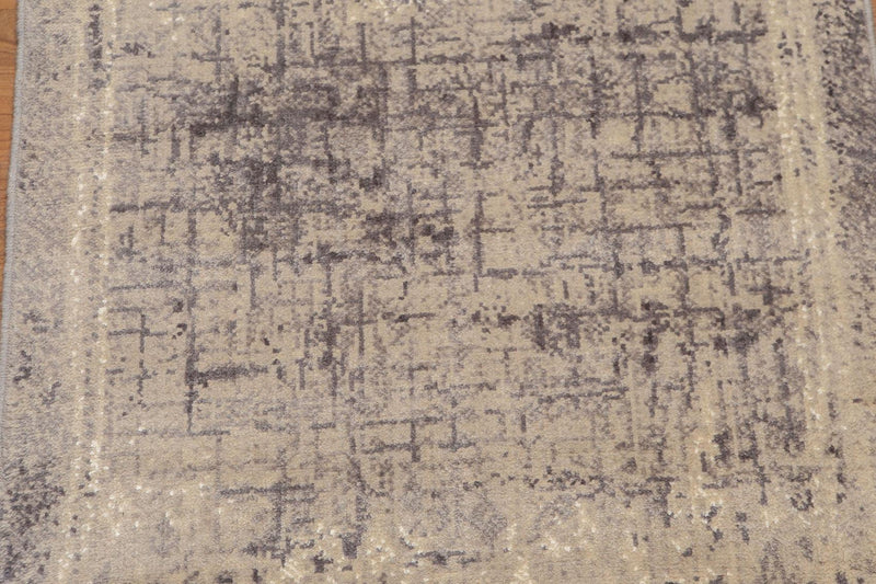 2'4" x 8' Hand Knotted Abstract Modern 100% Wool runner Area rug Beige