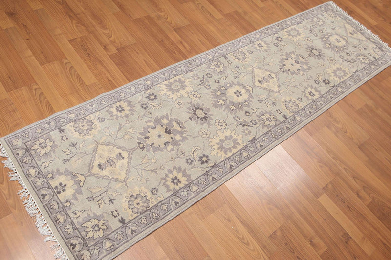 2'4"x8' Hand Knotted Tabrizz Wool runner Traditional Oriental Area rug 8514 Gray