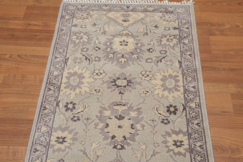 2'4"x8' Hand Knotted Tabrizz Wool runner Traditional Oriental Area rug 8514 Gray