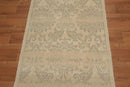 3'x6' Hand Knotted Wool Floral Oriental runner Area Rug Beige 3x6